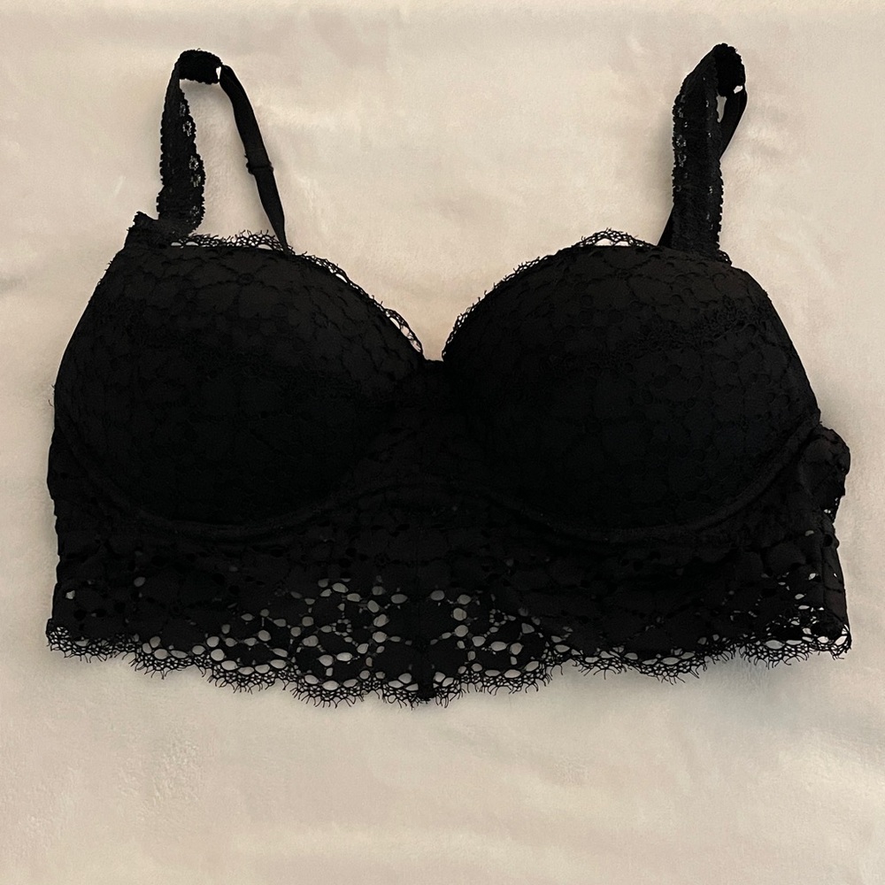 PINK Victoria's Secret Black Lace Bra